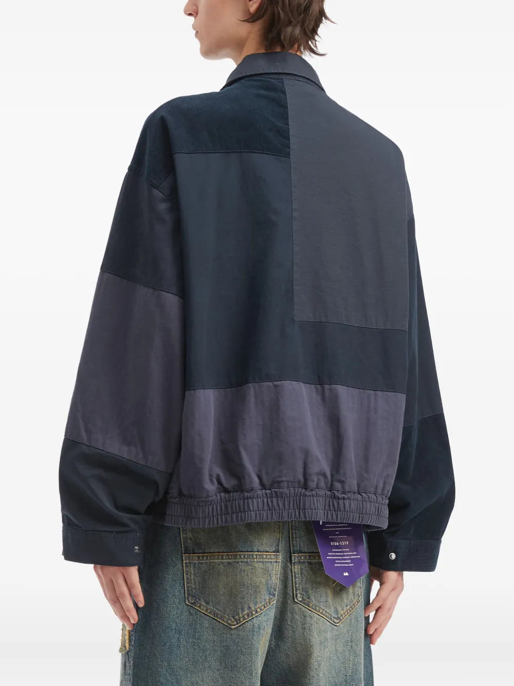 aftermaths  patchwork zip jacket