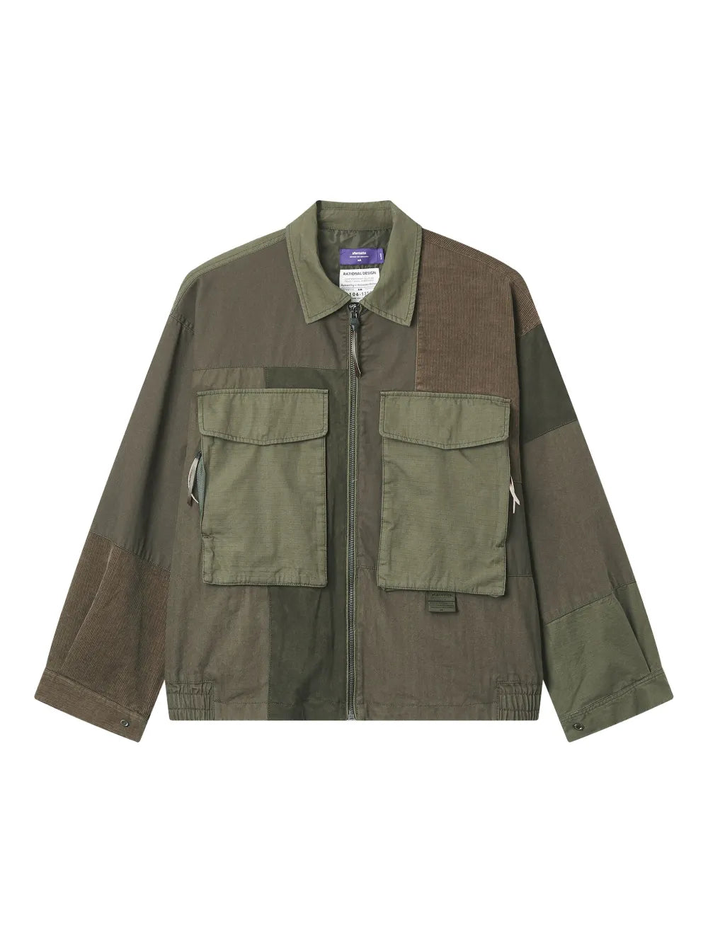 aftermaths  patchwork pocket jacket