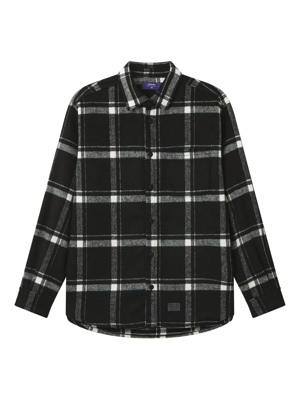 aftermaths check-pattern pocket shirt