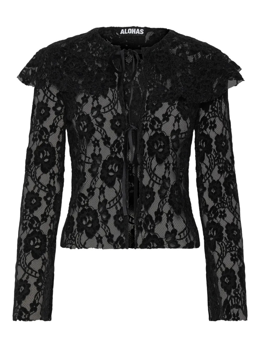 ALOHAS lace ruffled top