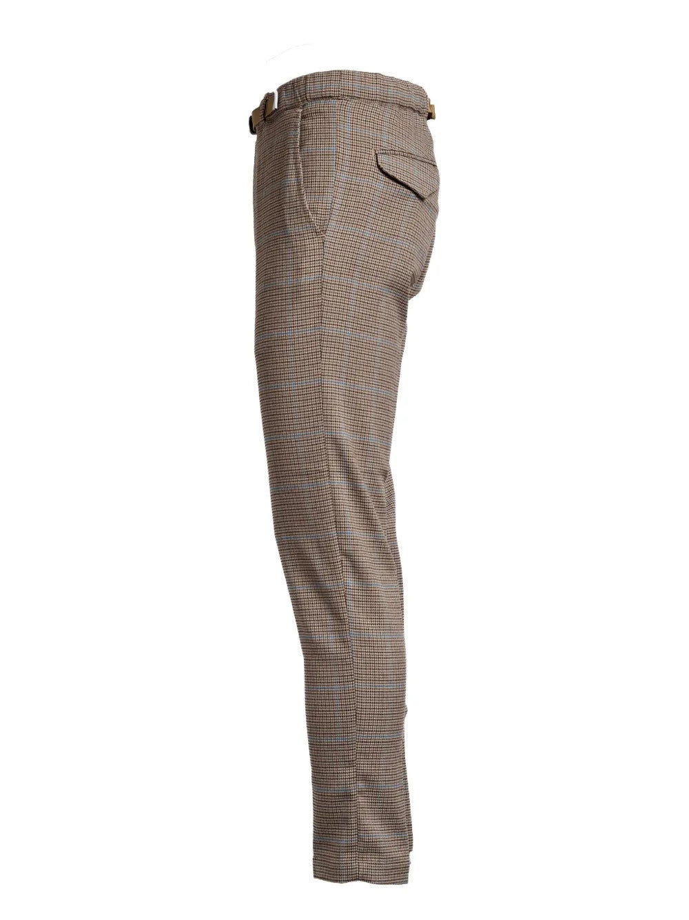 White Sand  check-houndstooth trousers