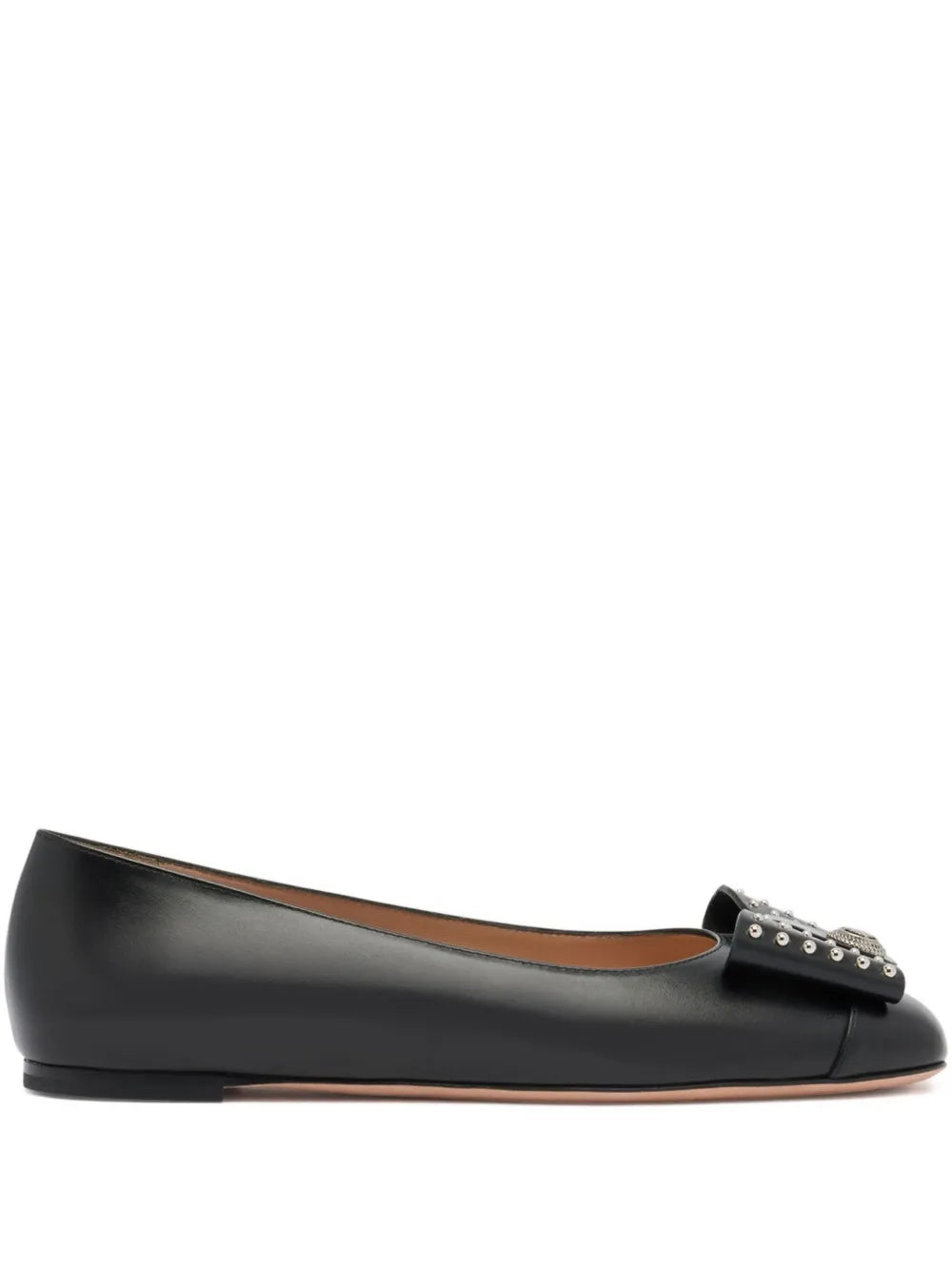 Bally  B-Bow studded leather ballet flats