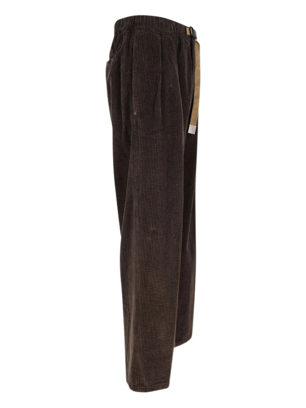 White Sand  Corduroy belted trousers