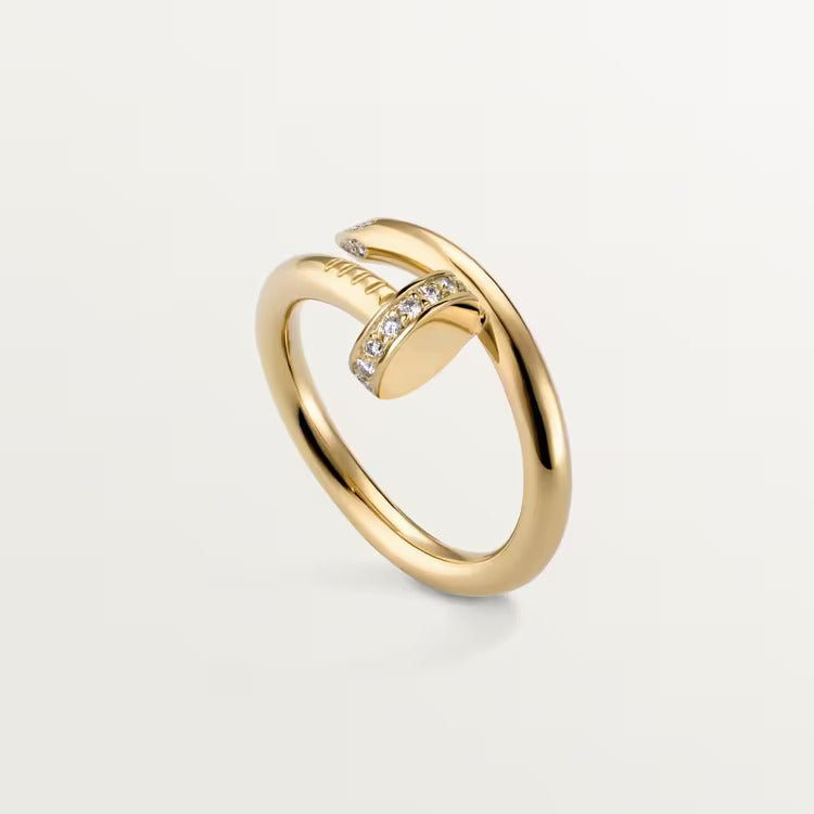 Cartier Juste un Clou ring, classic model, diamonds