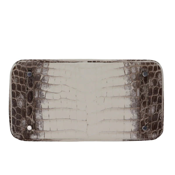 Blanc Himalaya Matte Niloticus Crocodile Palladium Hardware