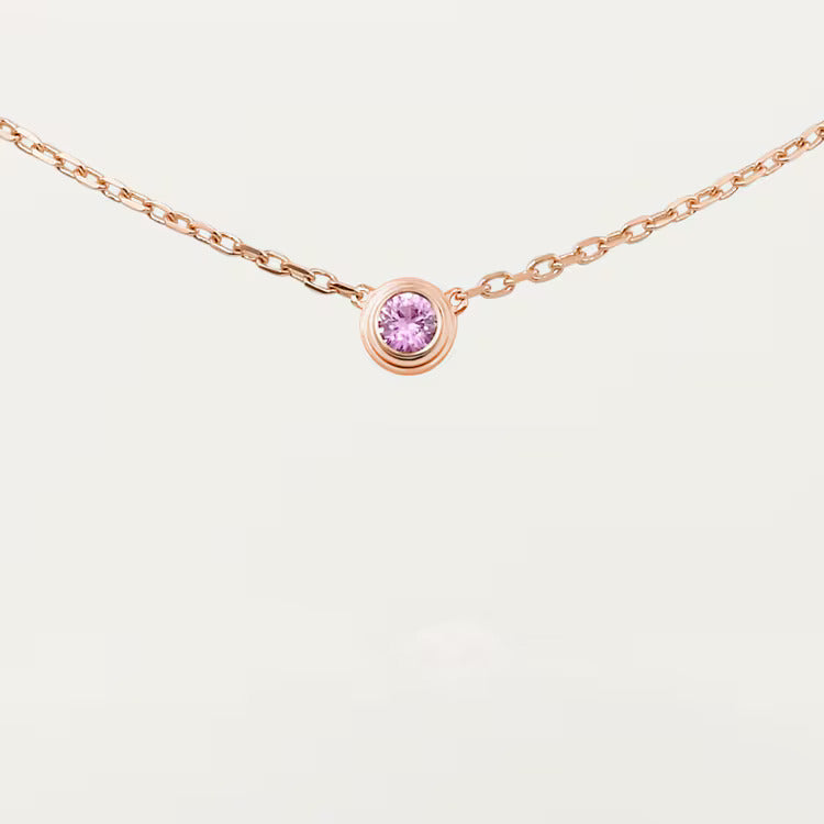 Cartier d'Amour pendant, pink sapphire