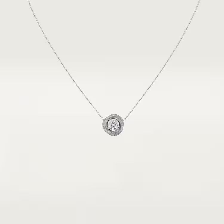 Cartier Trinity Ruban pendant, brilliant-cut diamond, paved
