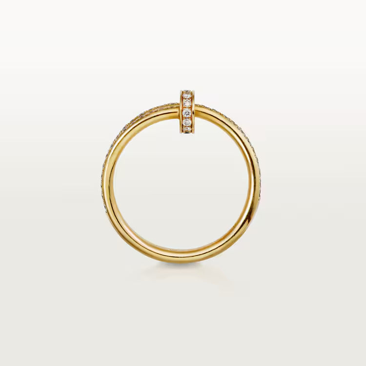 Cartier Juste un Clou ring, double, half-paved