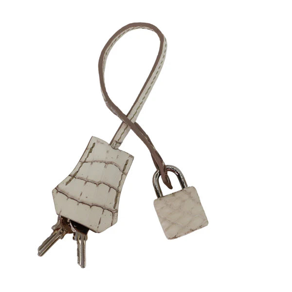 Blanc Himalaya Matte Niloticus Crocodile Palladium Hardware