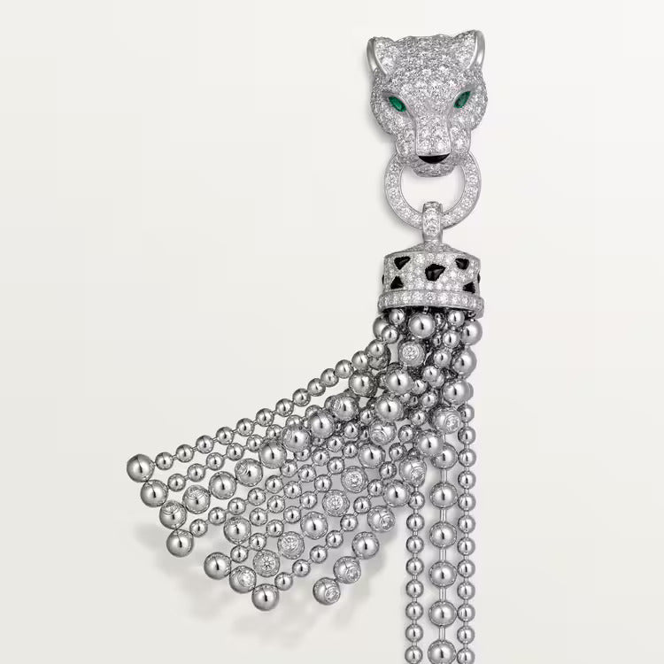 Cartier  Panthère de Cartier bracelet, on chain, half-paved
