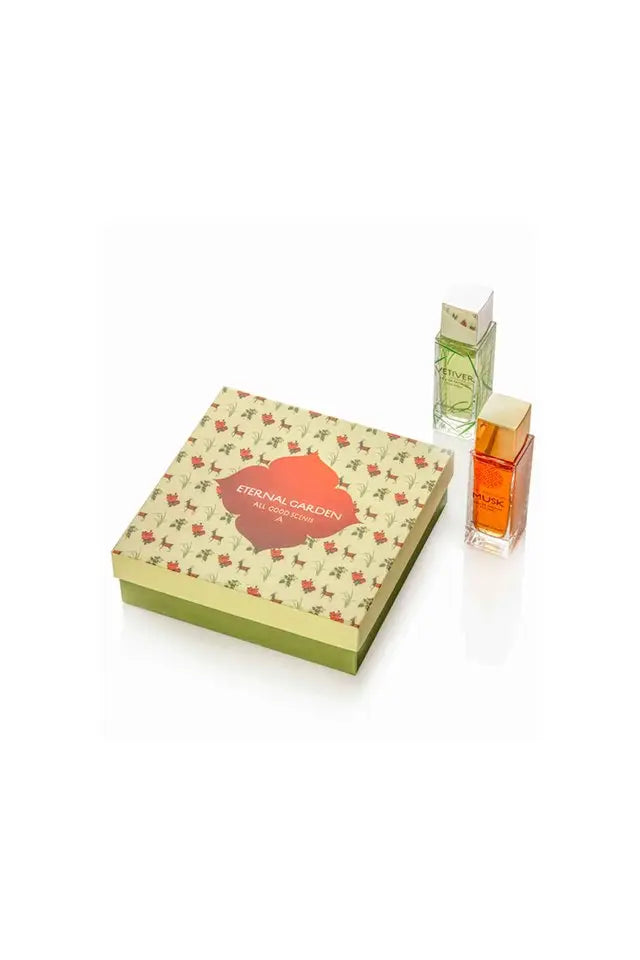 all good scents Mens Eternal Garden Giftset Musk + Vetiver Eau De Parfum 100 ml
