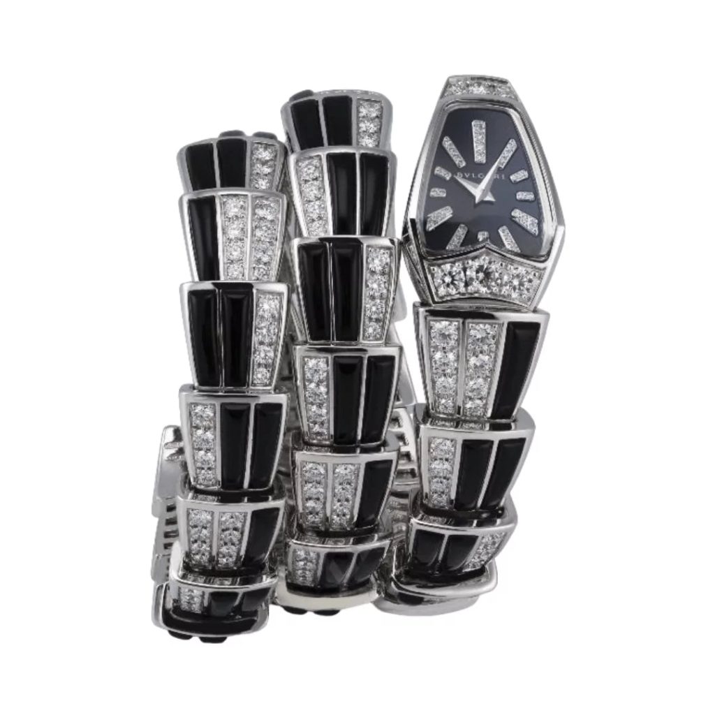 Bvlgari Serpenti 102112 SPW26BGD1GD1O.2T White Gold Black Dial