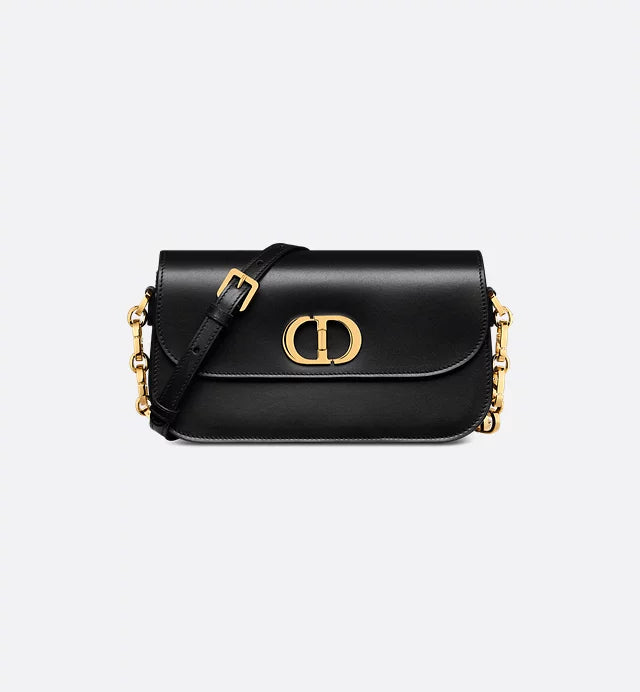 30 Montaigne Avenue Bag Black Box Calfskin
