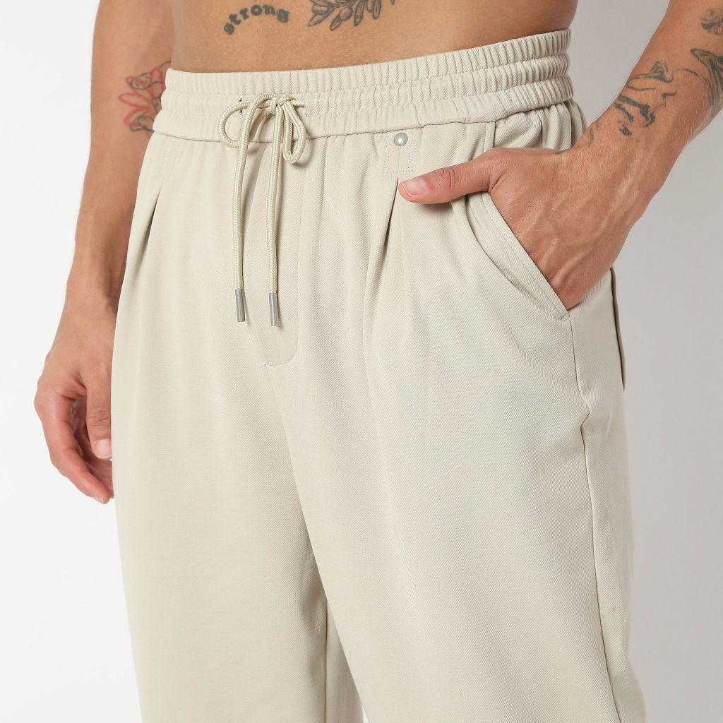 Weekend™ Pants - Knitted Fabric Lounge Pants Pull Comfort Elasticated Waist