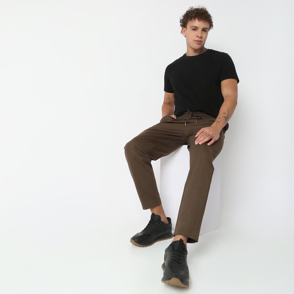 Weekend™ Pants - Knitted Fabric Lounge Pants Pull Comfort Elasticated Waist