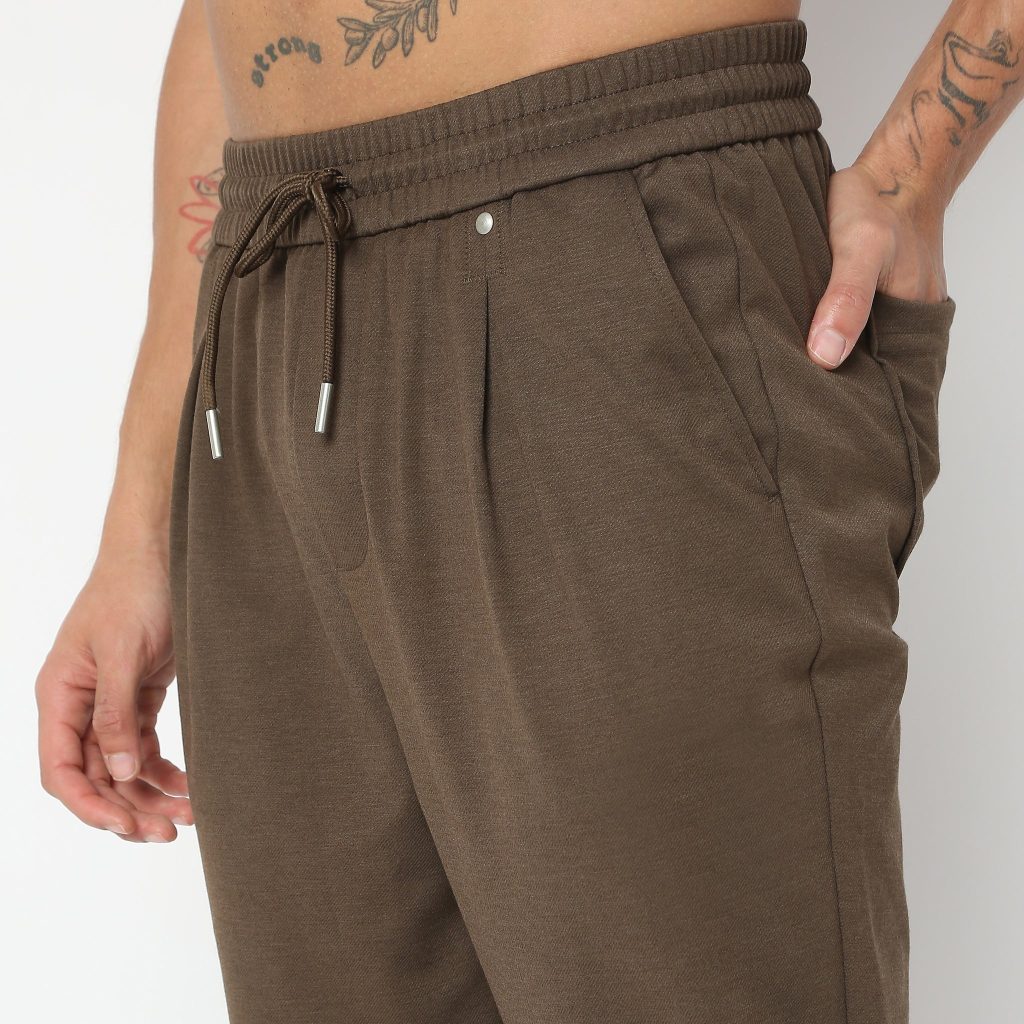 Weekend™ Pants - Knitted Fabric Lounge Pants Pull Comfort Elasticated Waist