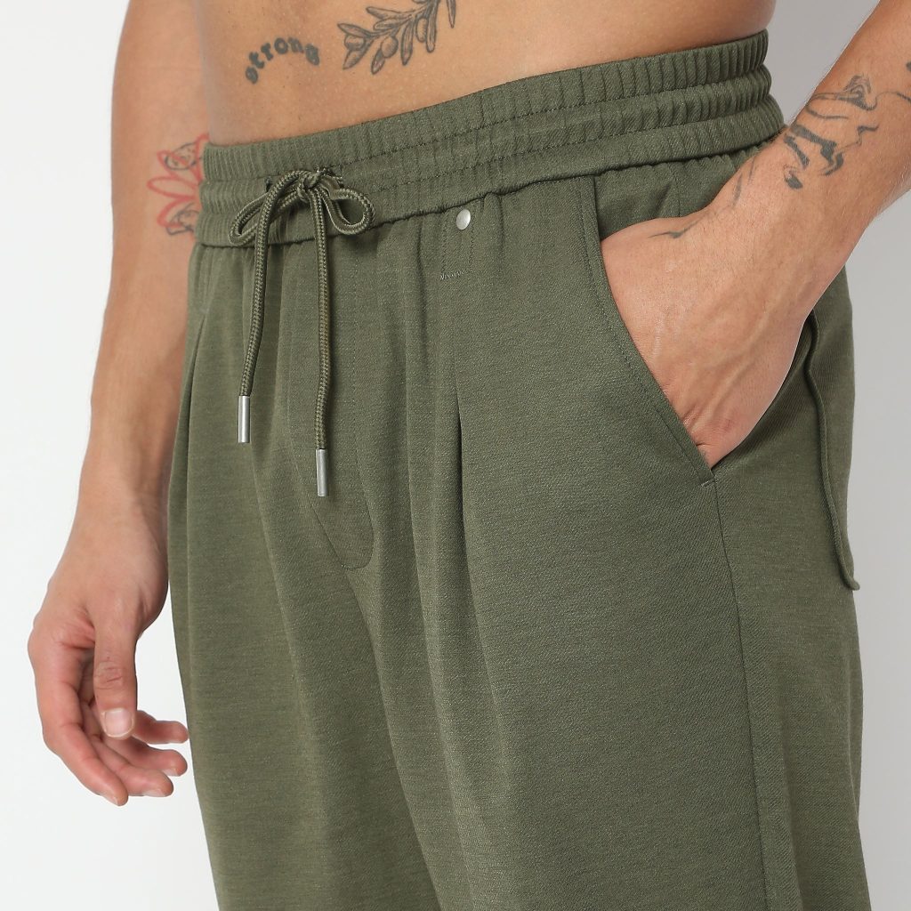 Weekend™ Pants - Knitted Fabric Lounge Pants Pull Comfort Elasticated Waist