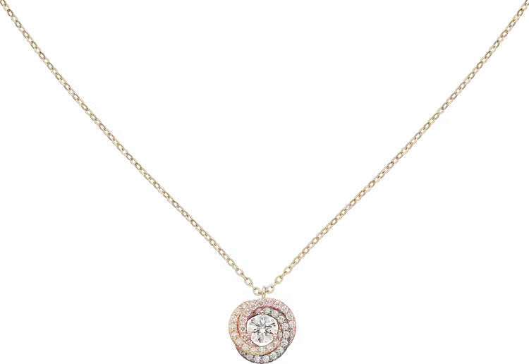 Cartier Trinity pendant, 1 diamond, paved