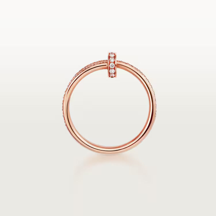 Cartier Juste un Clou ring, double, half-paved