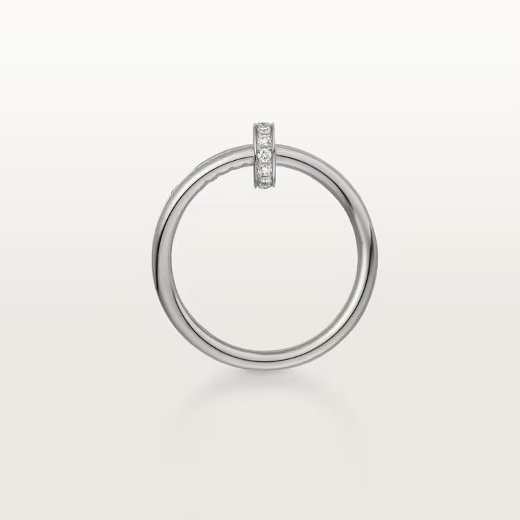 Cartier Juste un Clou ring, double, diamonds