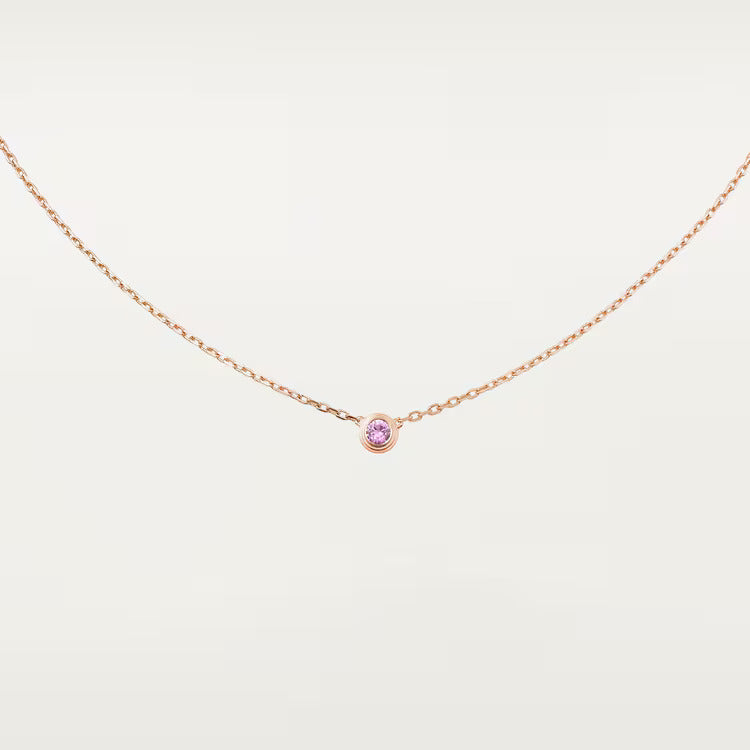 Cartier d'Amour pendant, pink sapphire