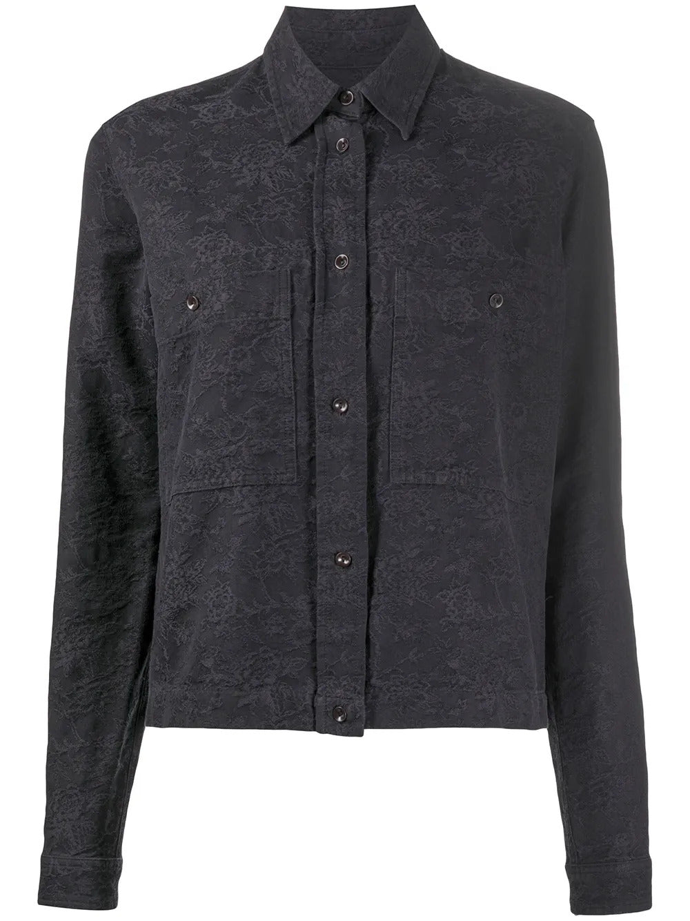 YMC  floral jacquard cotton shirt