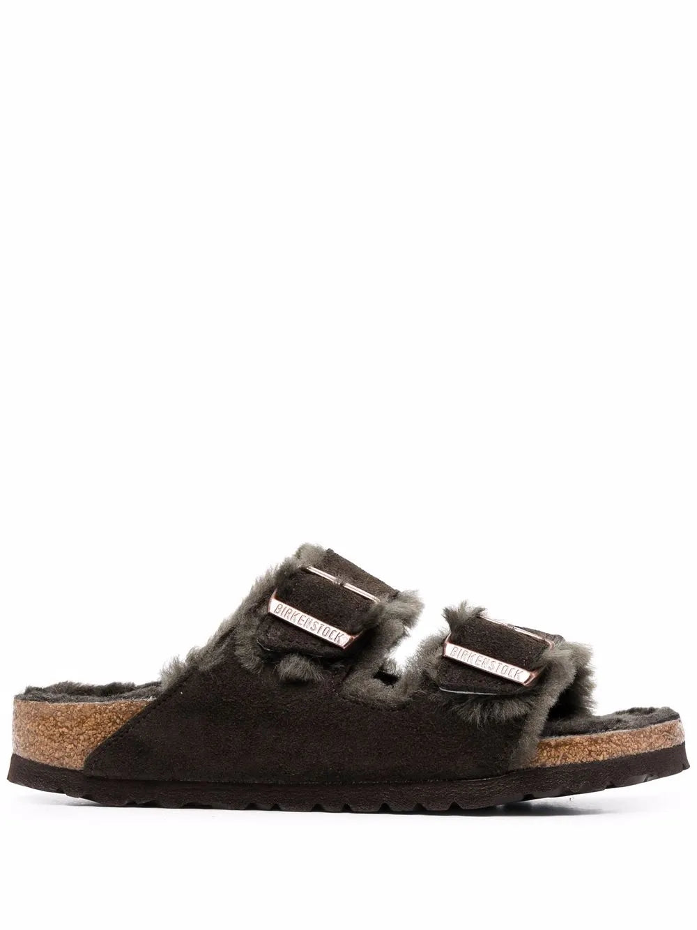 Birkenstock  shearling-lined double-buckle sandals