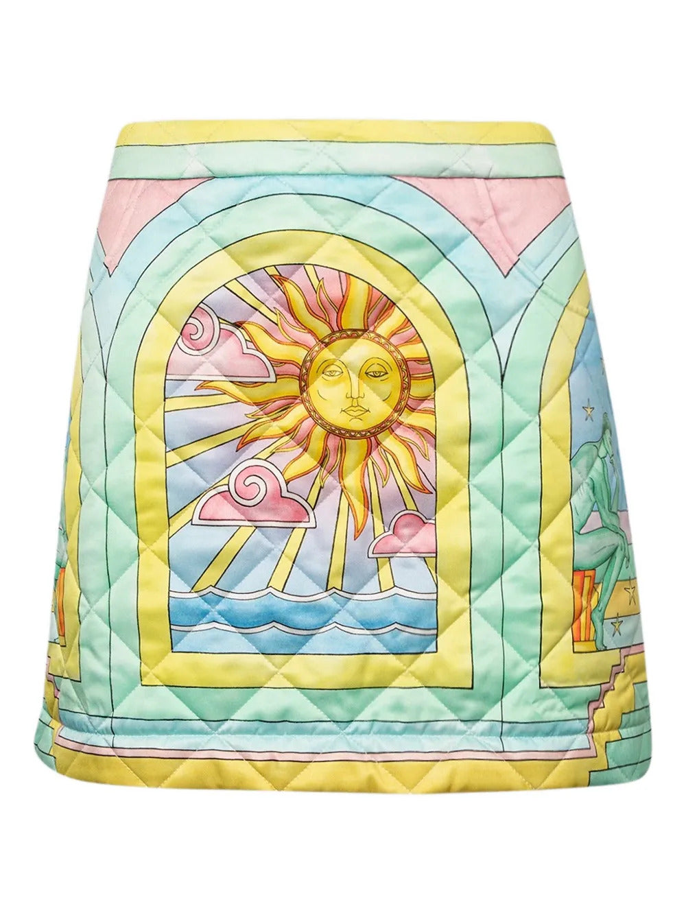Casablanca  printed quilted mini skirt