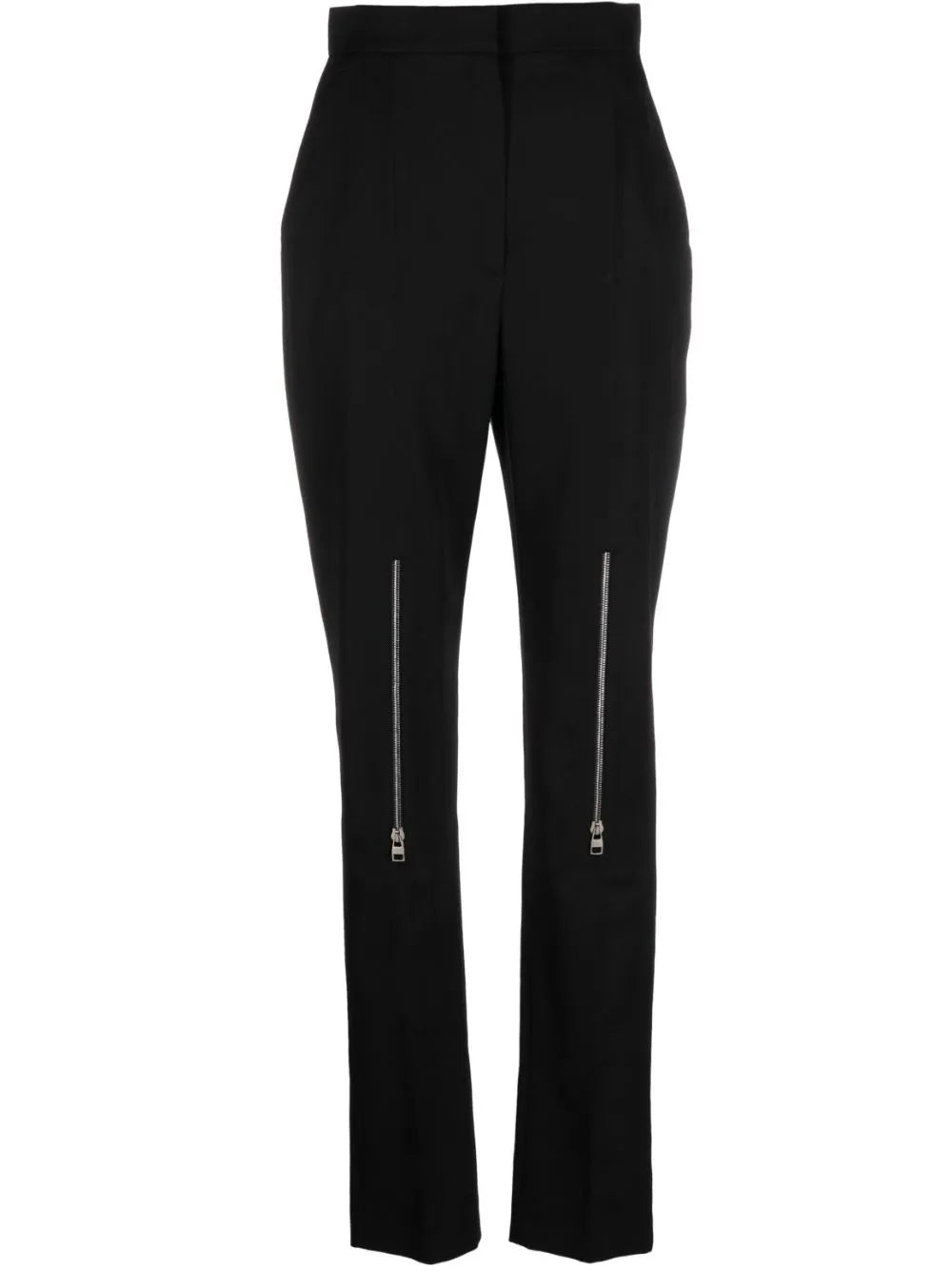 Alexander McQueen  zip-embellished wool trousers