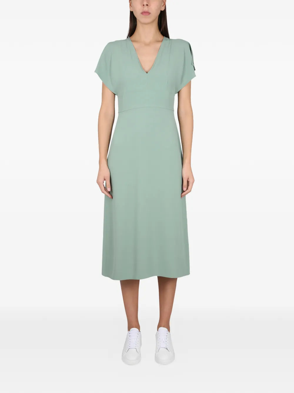 BOSS  V-neck midi dress