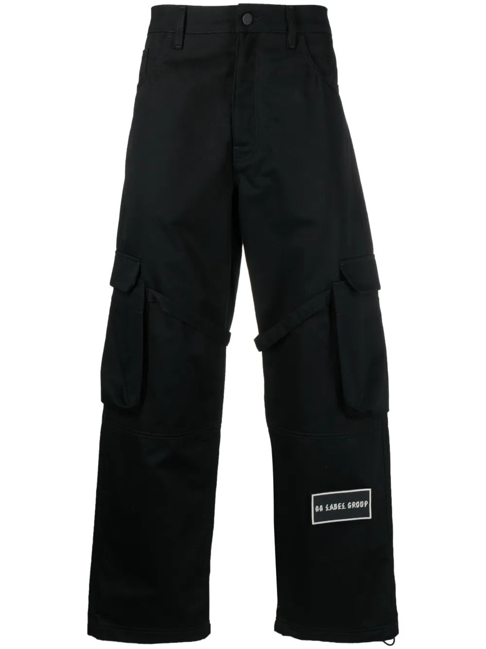 44 LABEL GROUP logo-patch cotton cargo pants