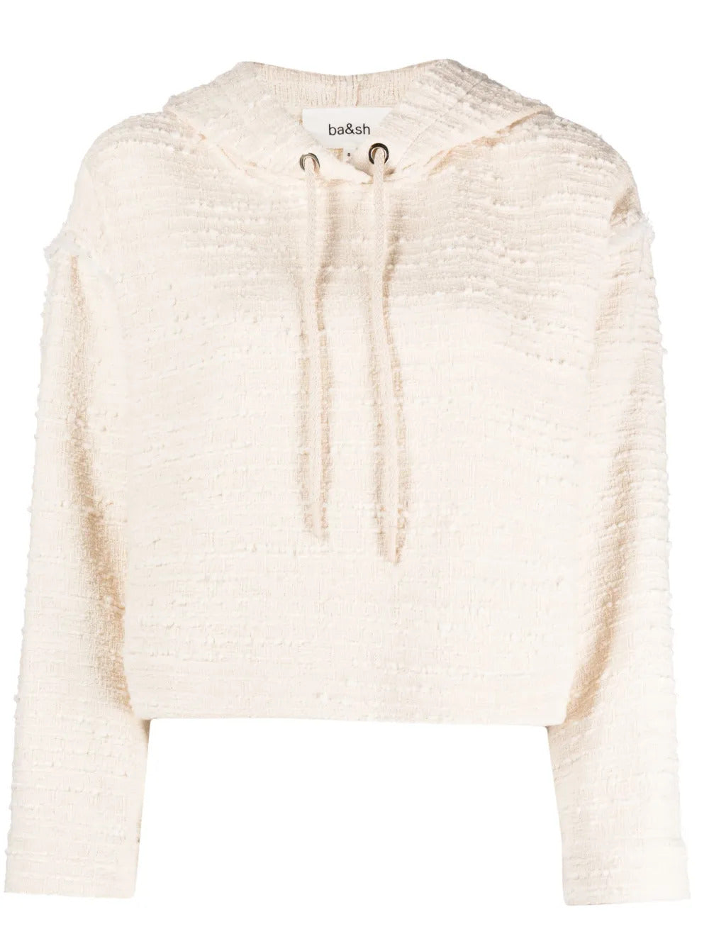 Ba&Sh  Ado bouclé cropped hoodie