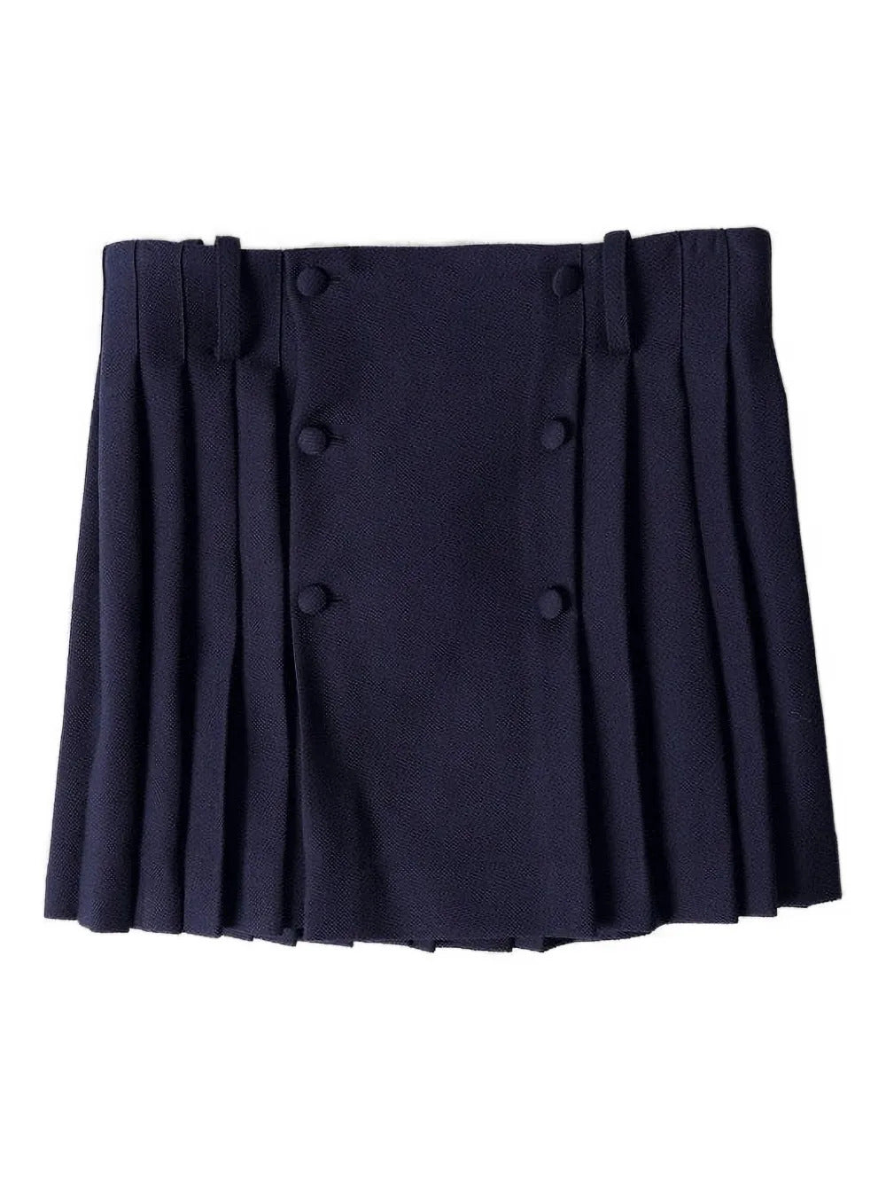 AMI Paris  virgin wool pleated skirt
