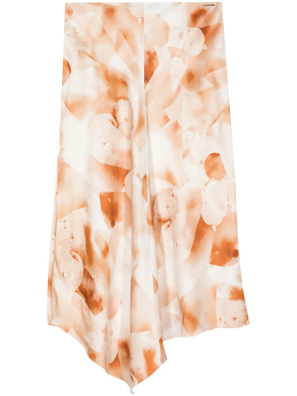 Calvin Klein  watercolour print satin midi skirt