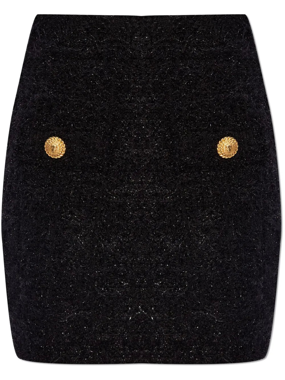 Balmain  high-waisted bouclé miniskirt