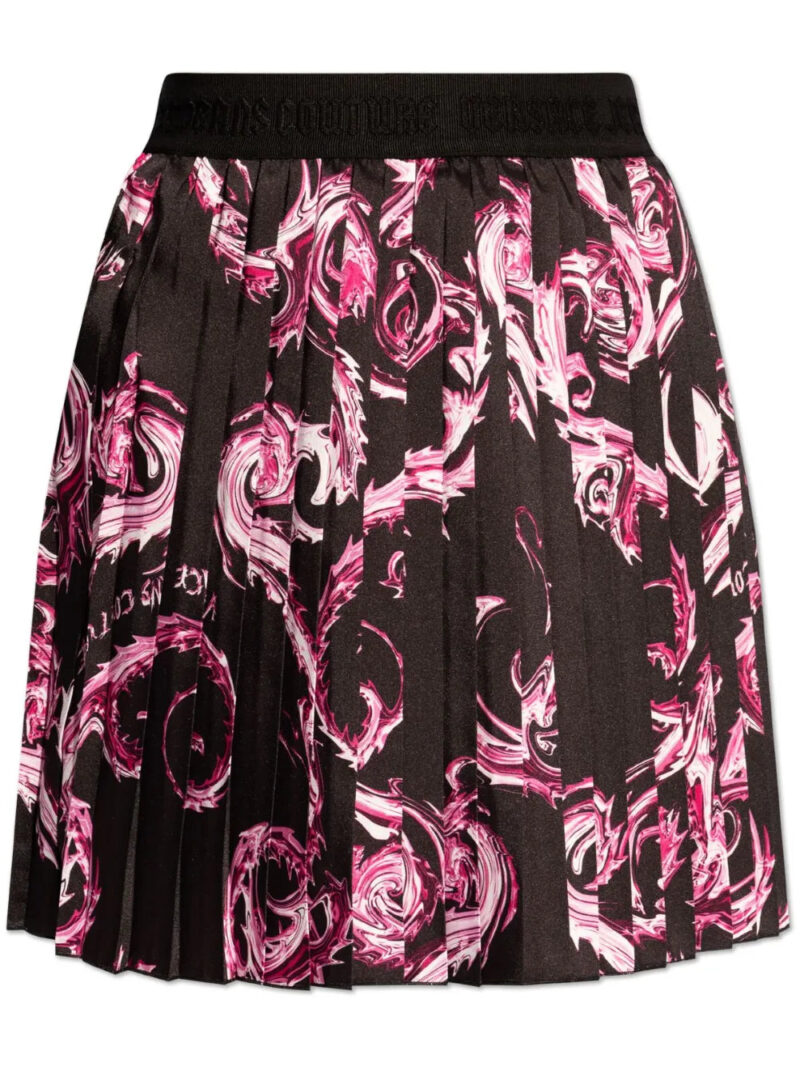 Versace Jeans Couture  abstract-pattern print mini skirt