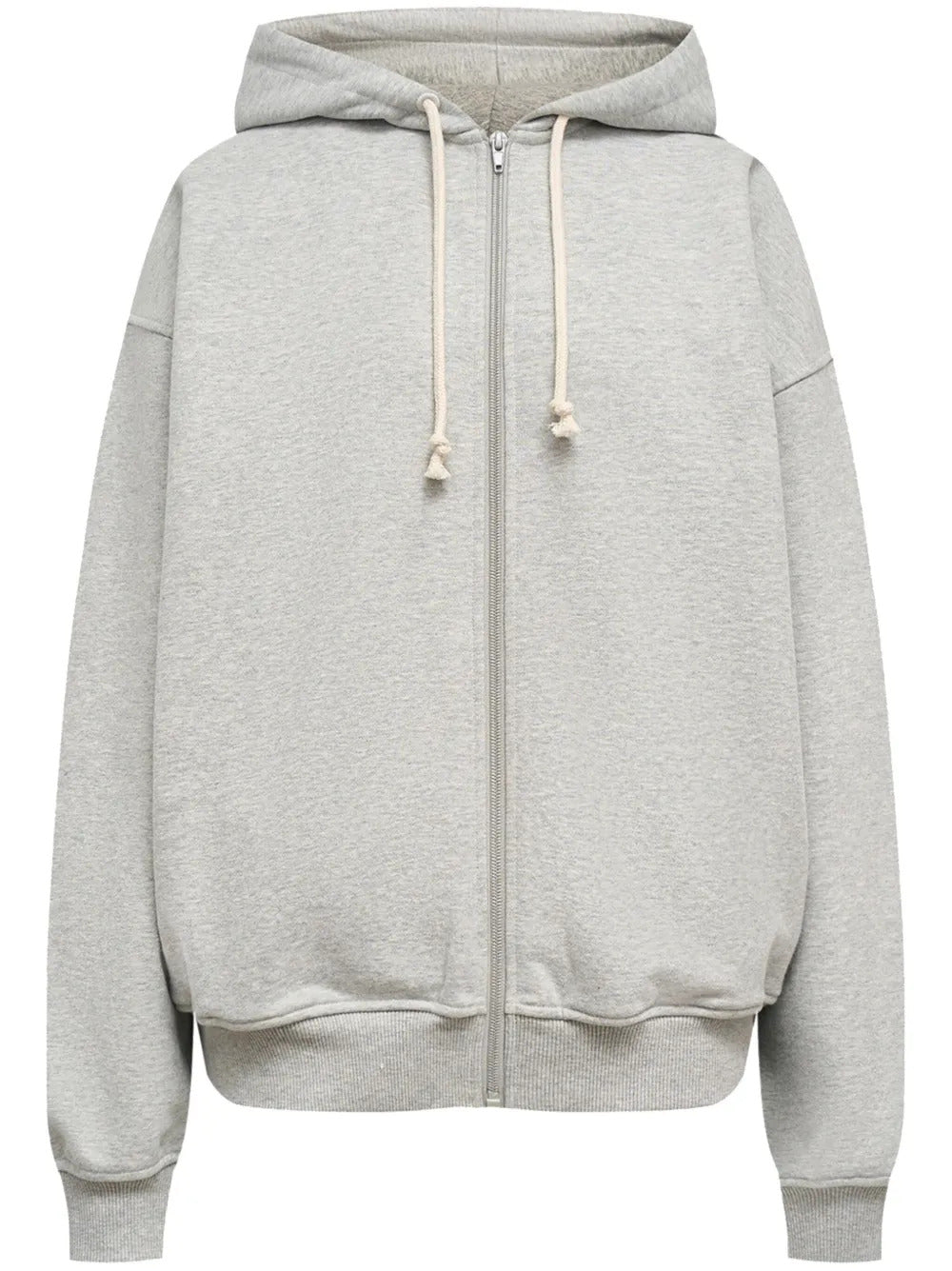 12 STOREEZ  mélange-effect zip-up hoodie
