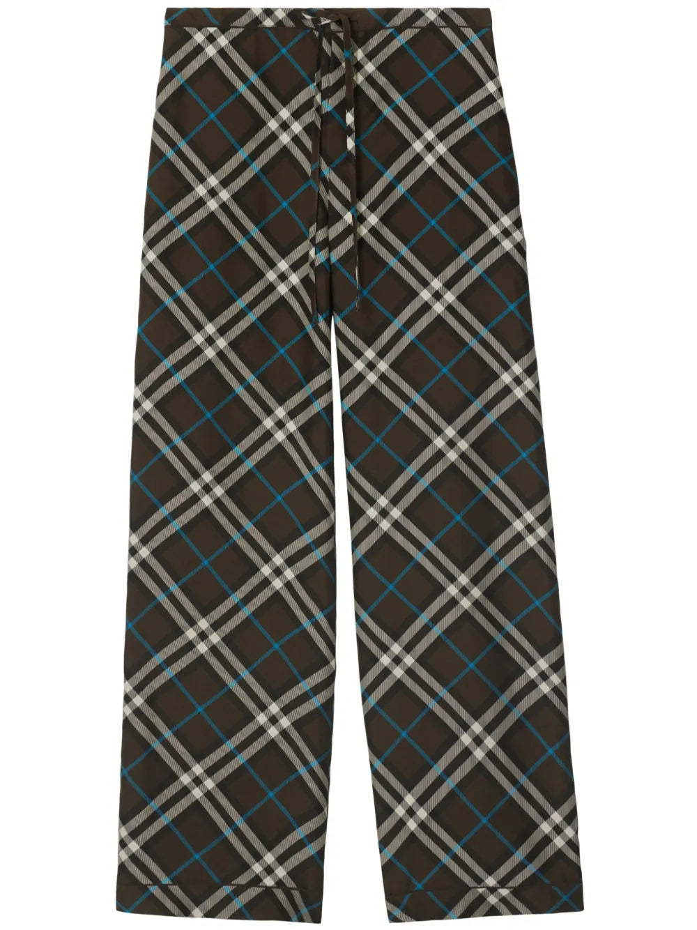 Burberry  check-pattern silk trousers