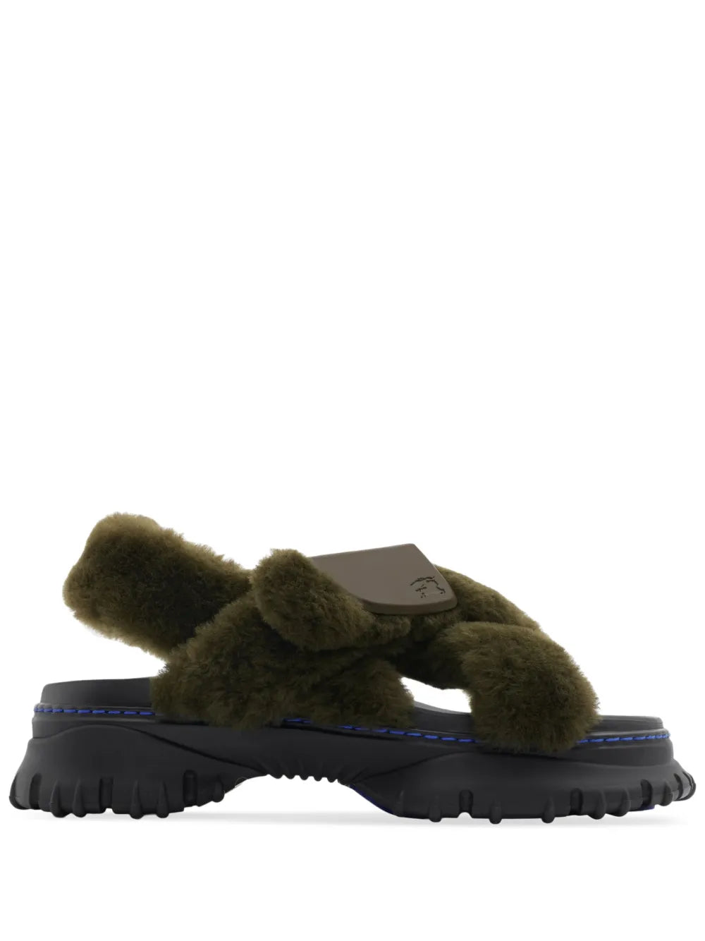 Burberry  shearling pebble sandals