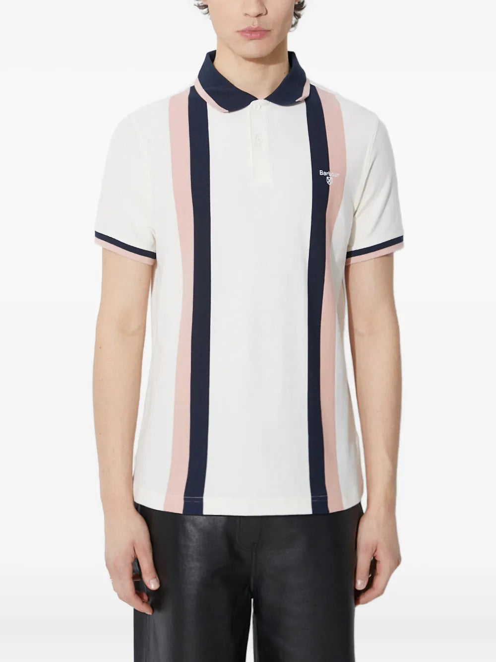 Barbour  striped cotton polo shirt