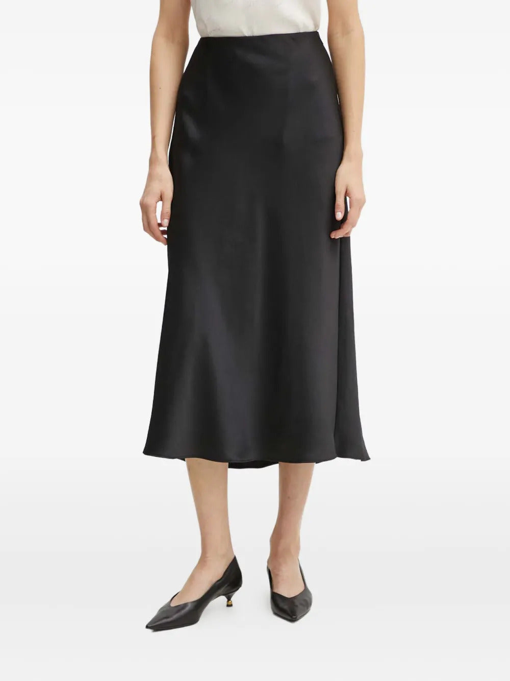 Armani Exchange  bias-cut midi skirt