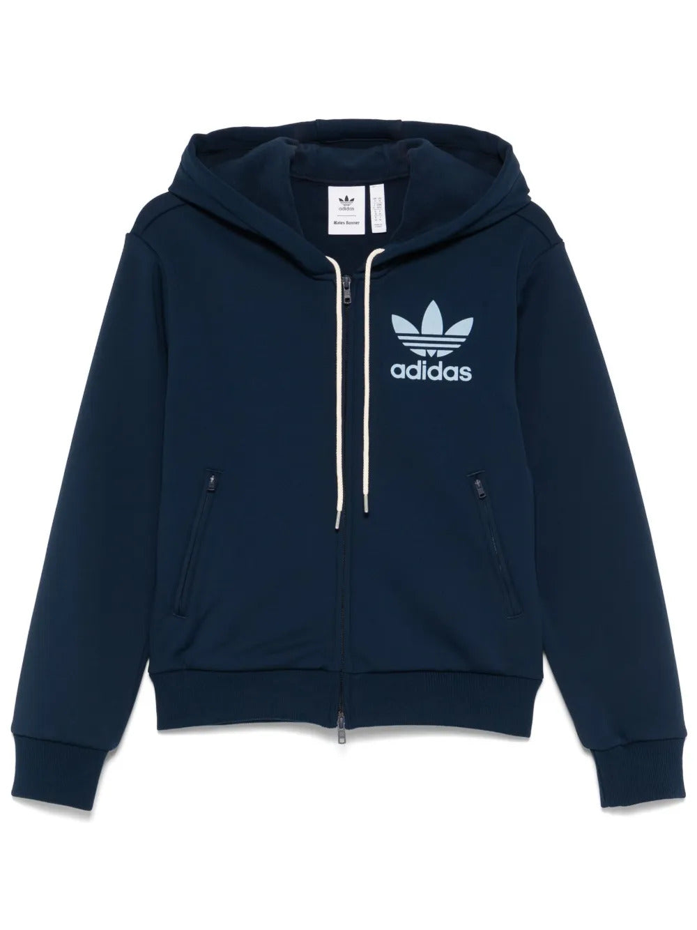 adidas  x Wales Bonner logo-flocked hoodie