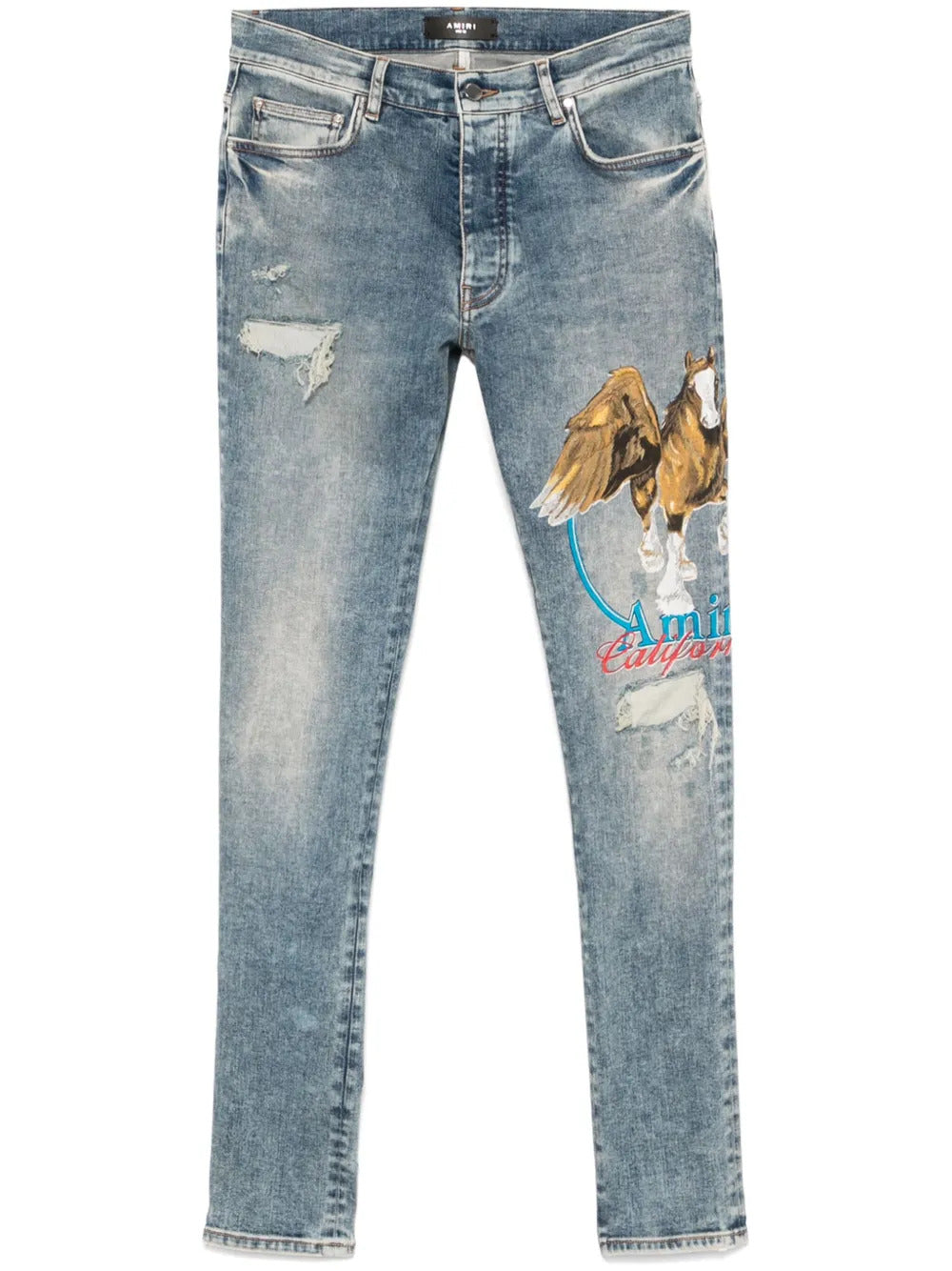 AMIRI  pegasus-print jeans