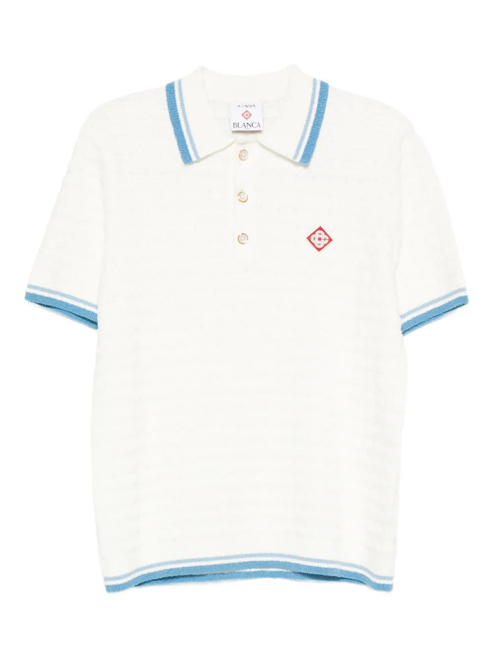 Casablanca  stripe-trim polo shirt