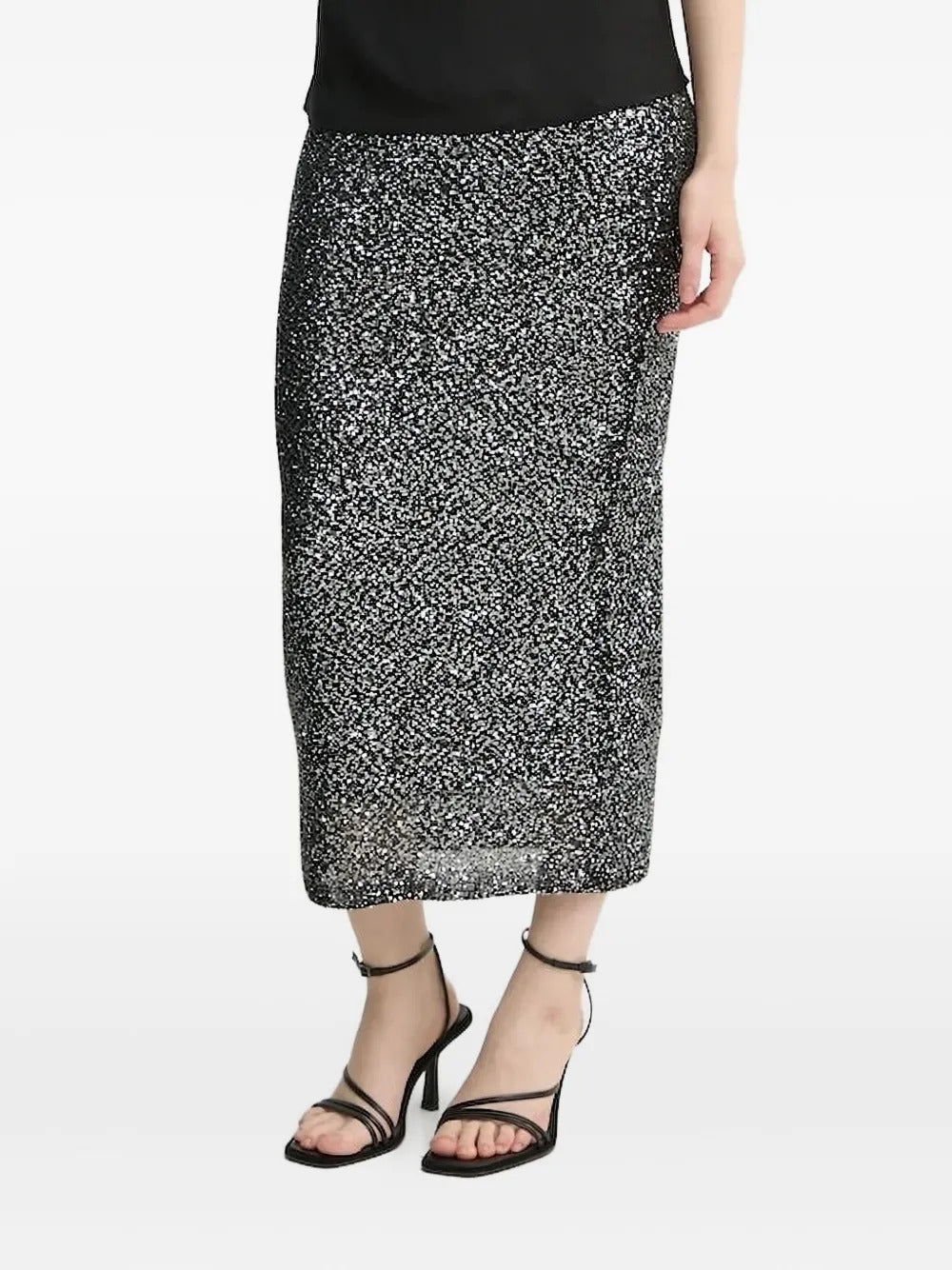 A.L.C.  lurex-knit midi skirt