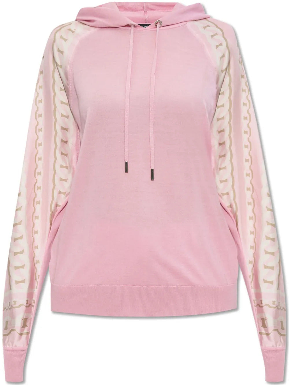 Versace  chain-print wool hoodie