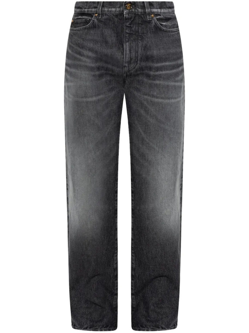 Versace  logo-embroidered jeans