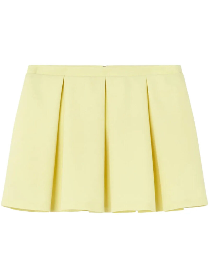 Versace  pleated wool mini skirt