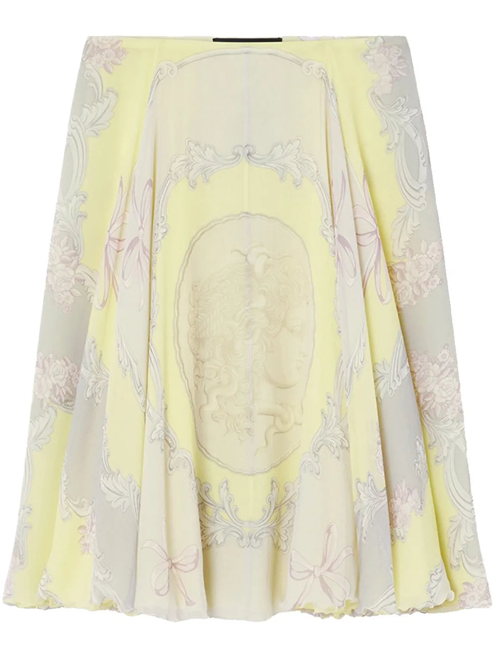 Versace  Cameo silk midi skirt