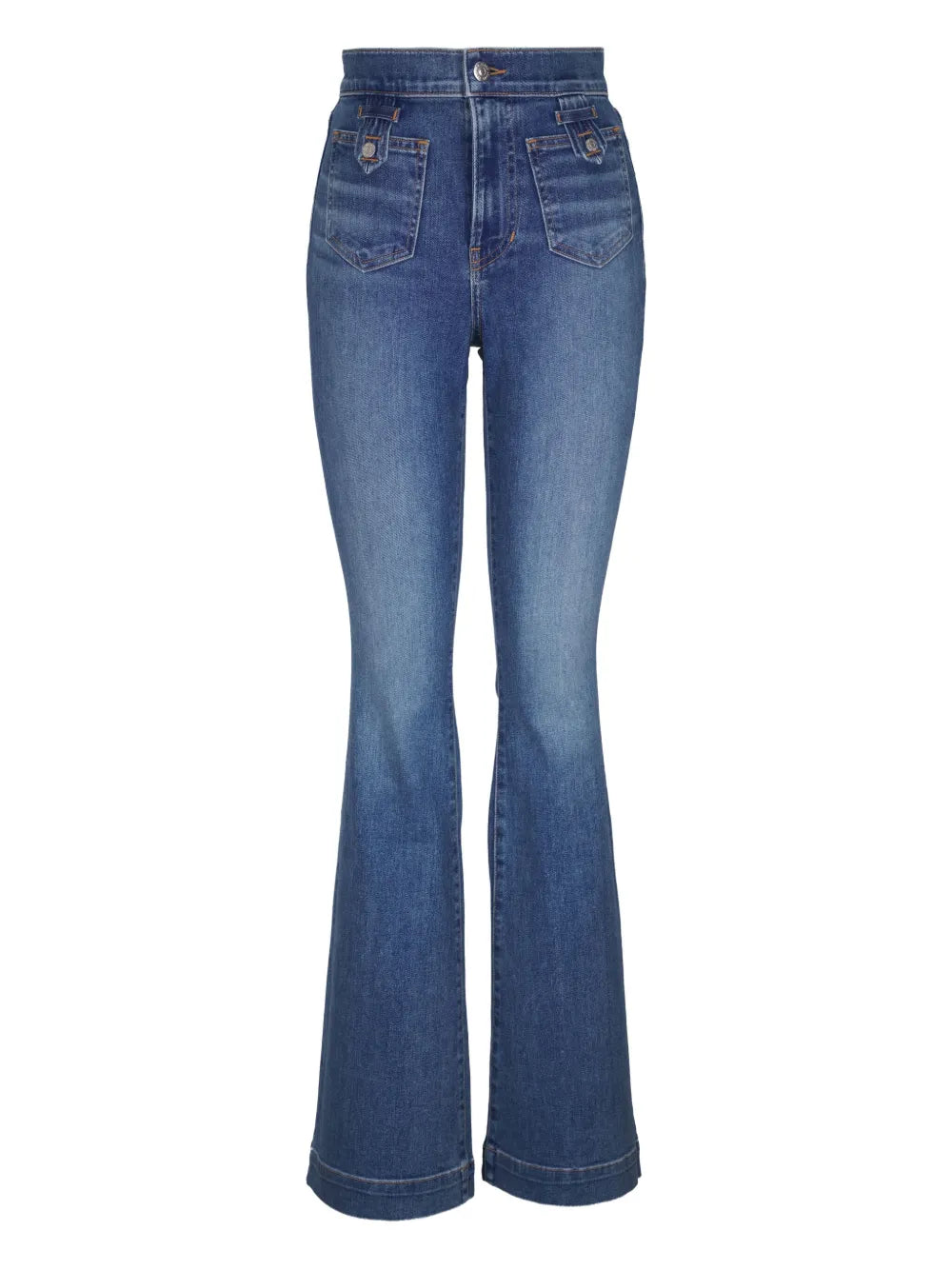 Veronica Beard  button-fly flared jeans